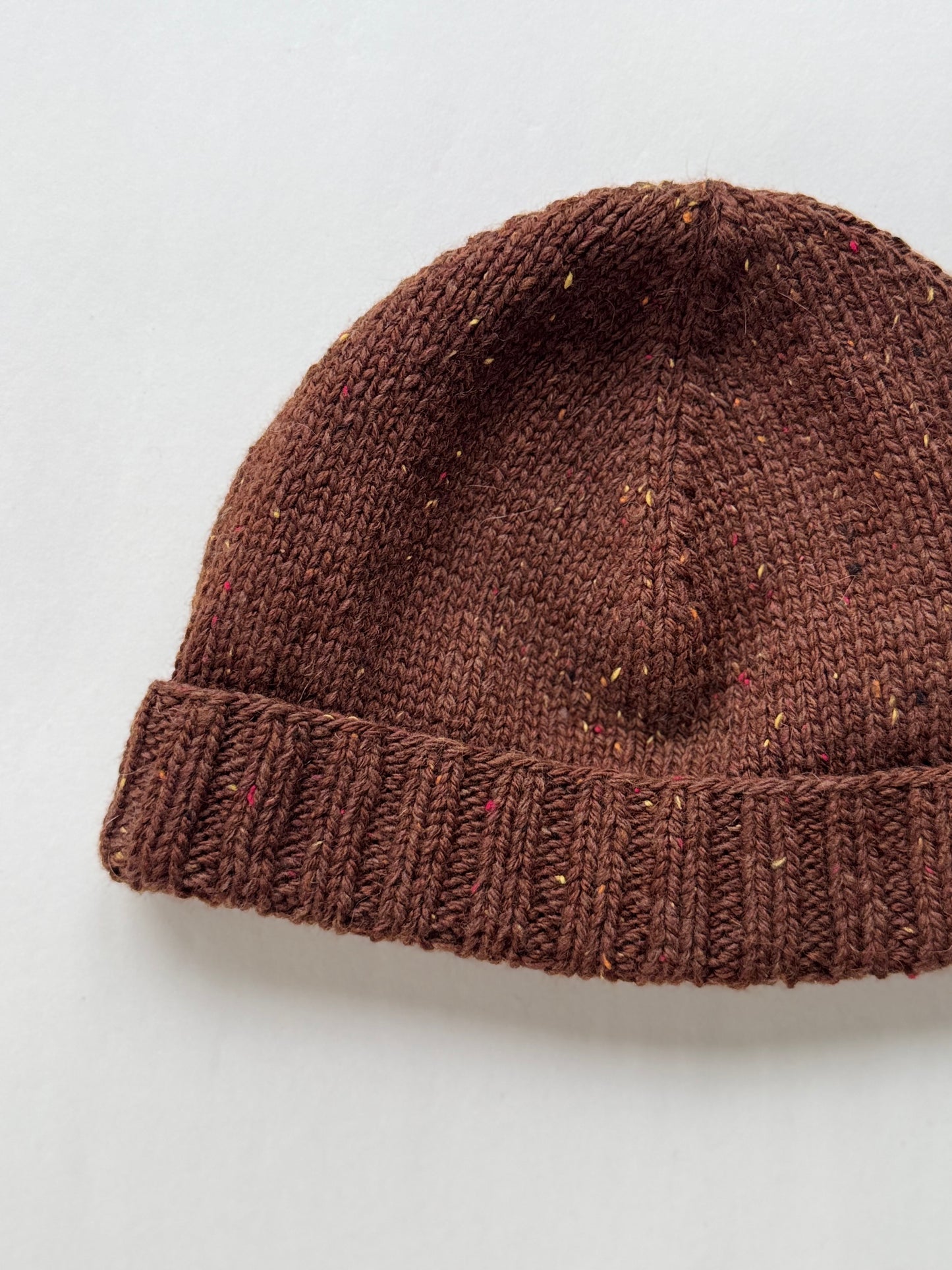 TWEED BEANIE BROWN kids
