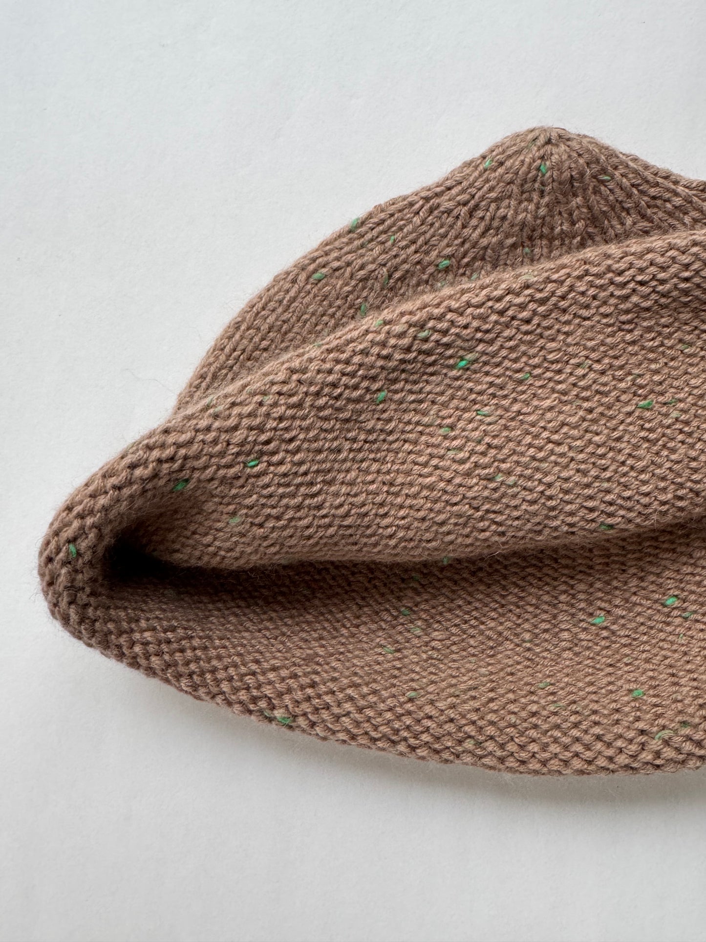 TWEED BEANIE BEIGE