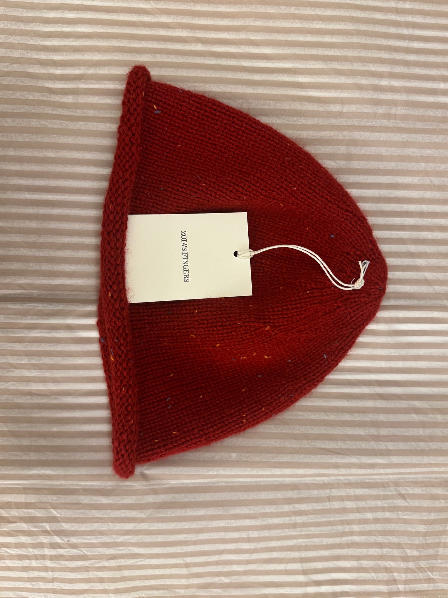 TWEED BEANIE RED