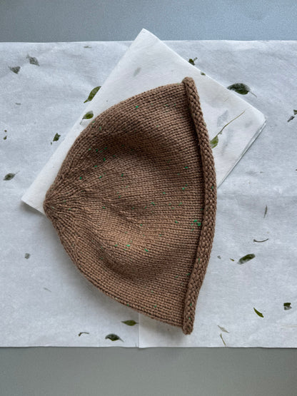 TWEED BEANIE BEIGE