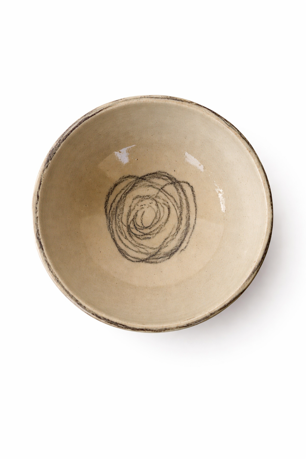 BLACK SPIRAL BOWL