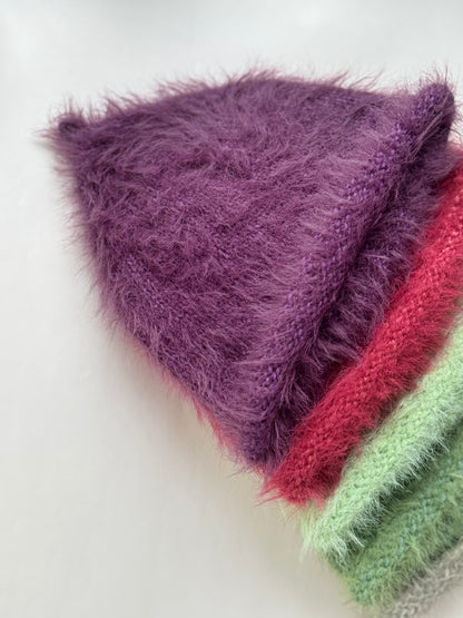 FLUFFY BEANIE PURPLE  kids