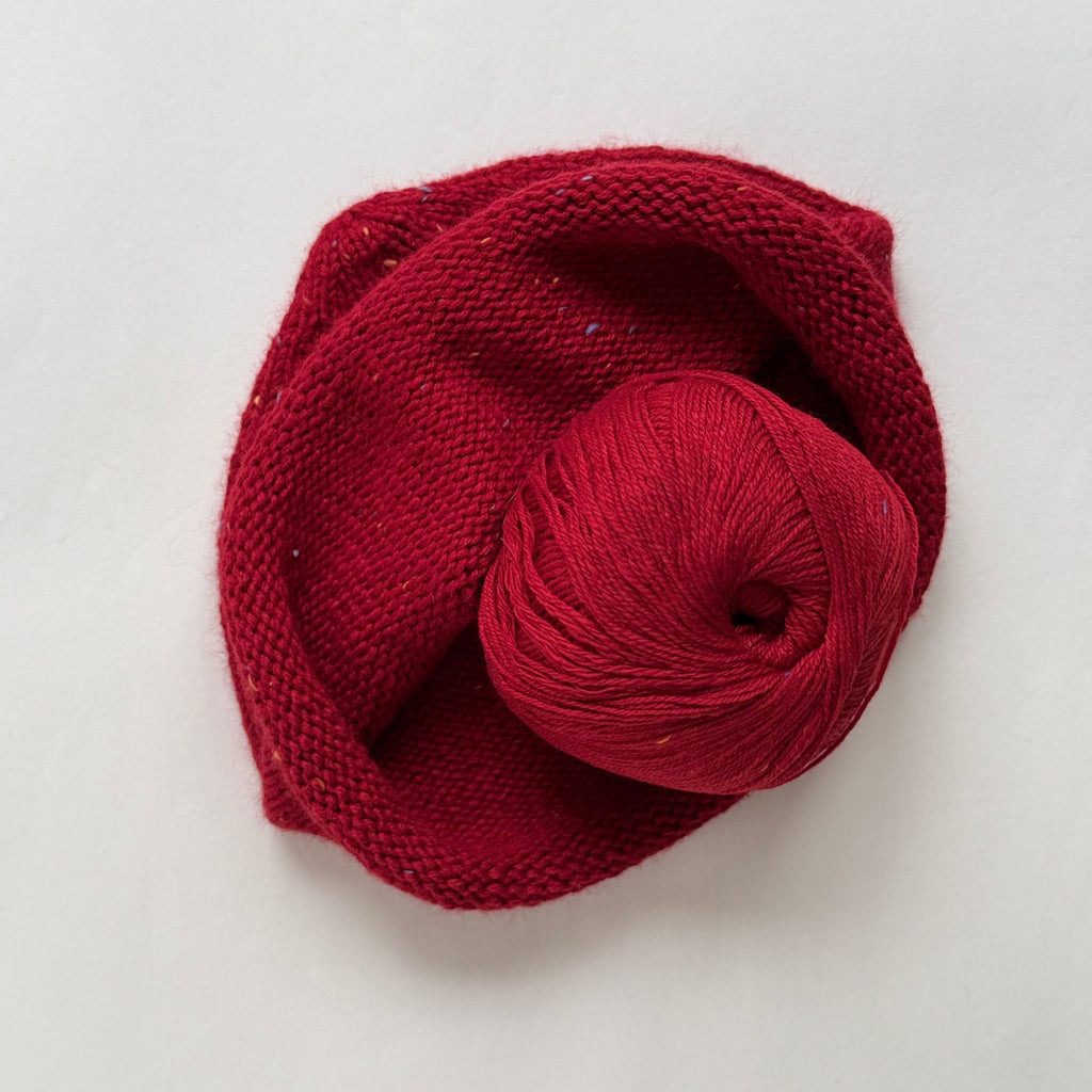 TWEED BEANIE RED