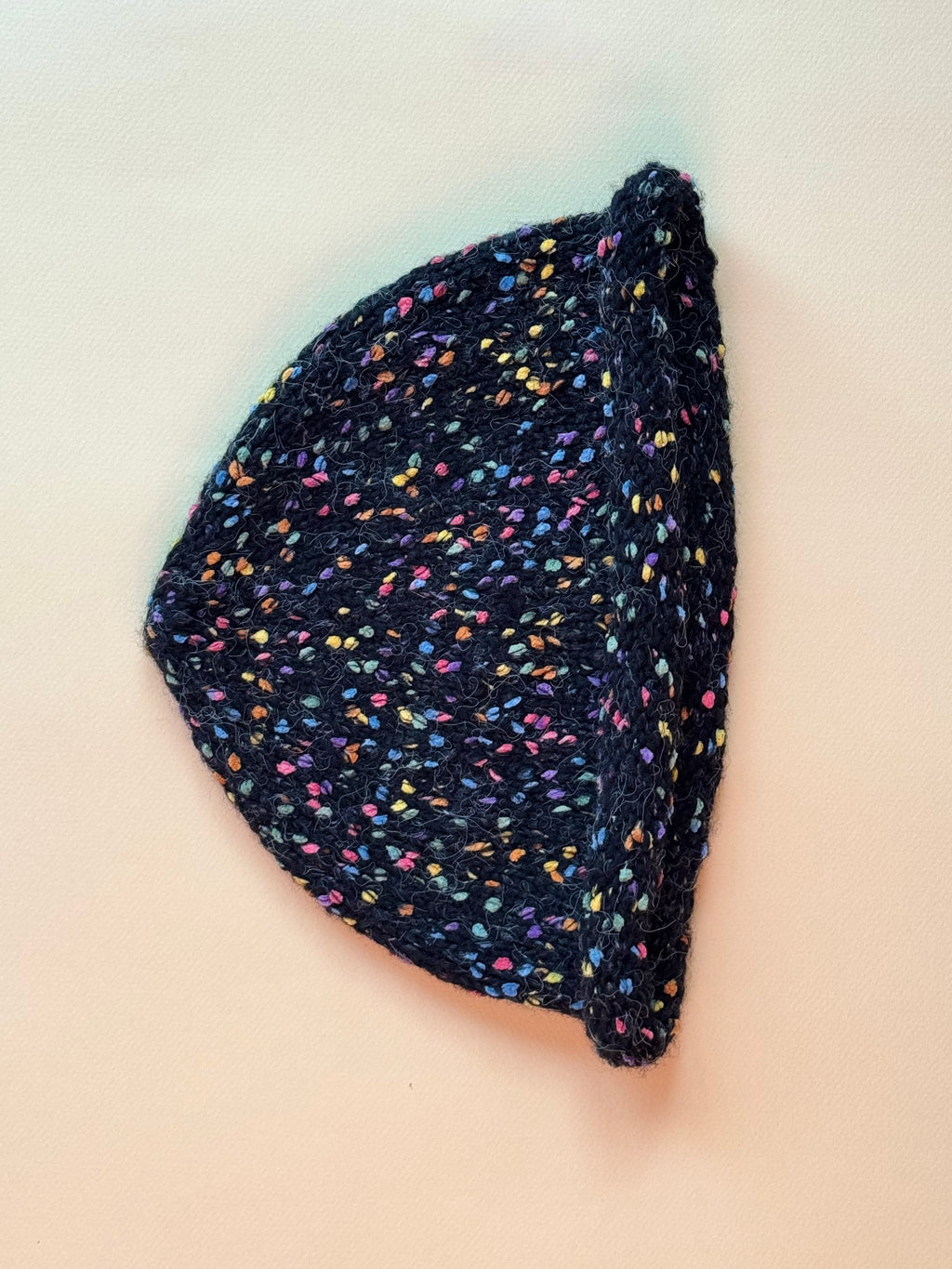 MULTICOLOR BEANIE BLACK