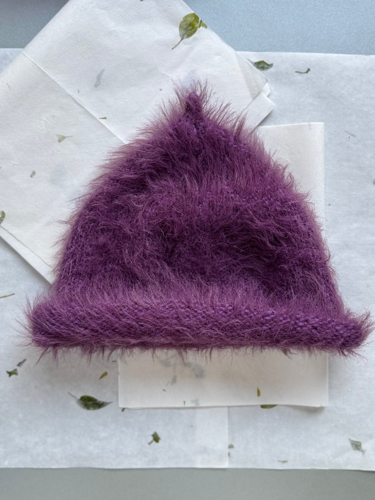 FLUFFY BEANIE PURPLE  kids