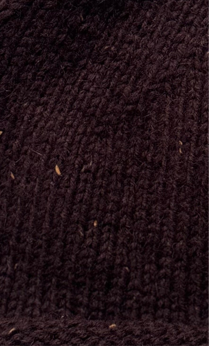 TWEED BEANIE CHOCOLATE