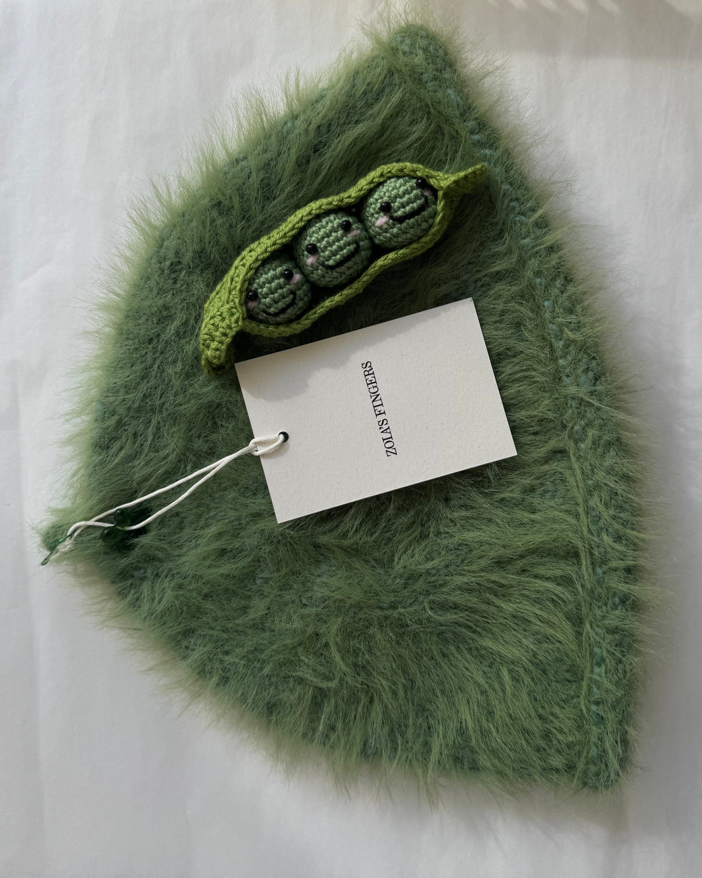 Hand-Crocheted Pea Charm
