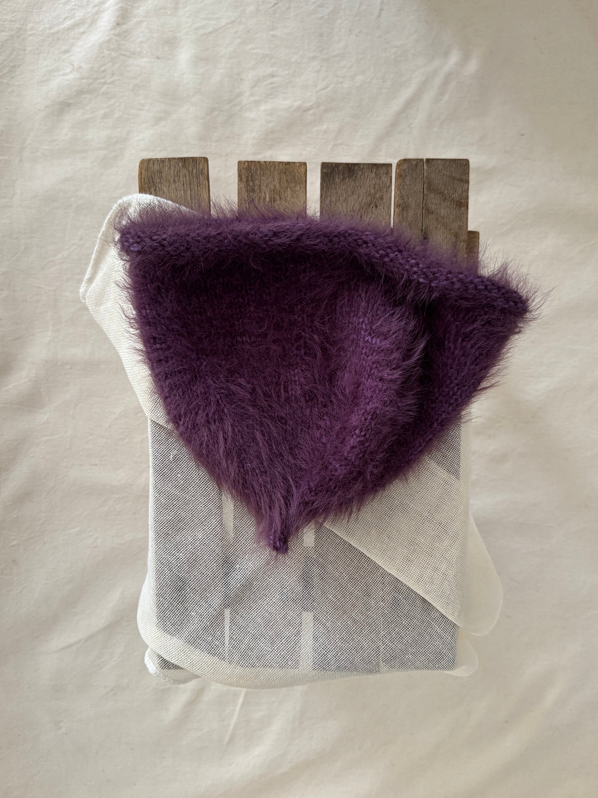 FLUFFY BEANIE PURPLE