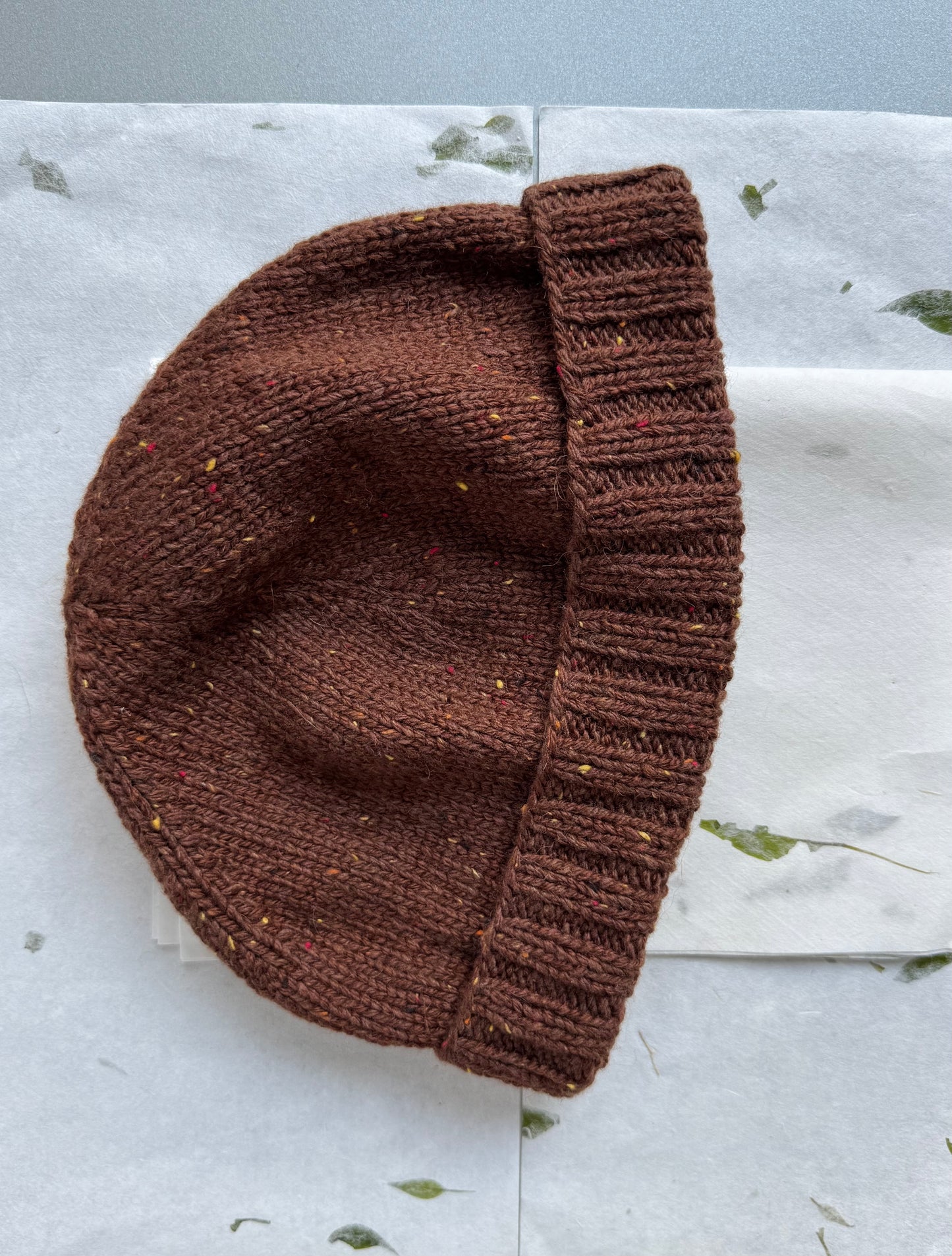 TWEED BEANIE BROWN kids