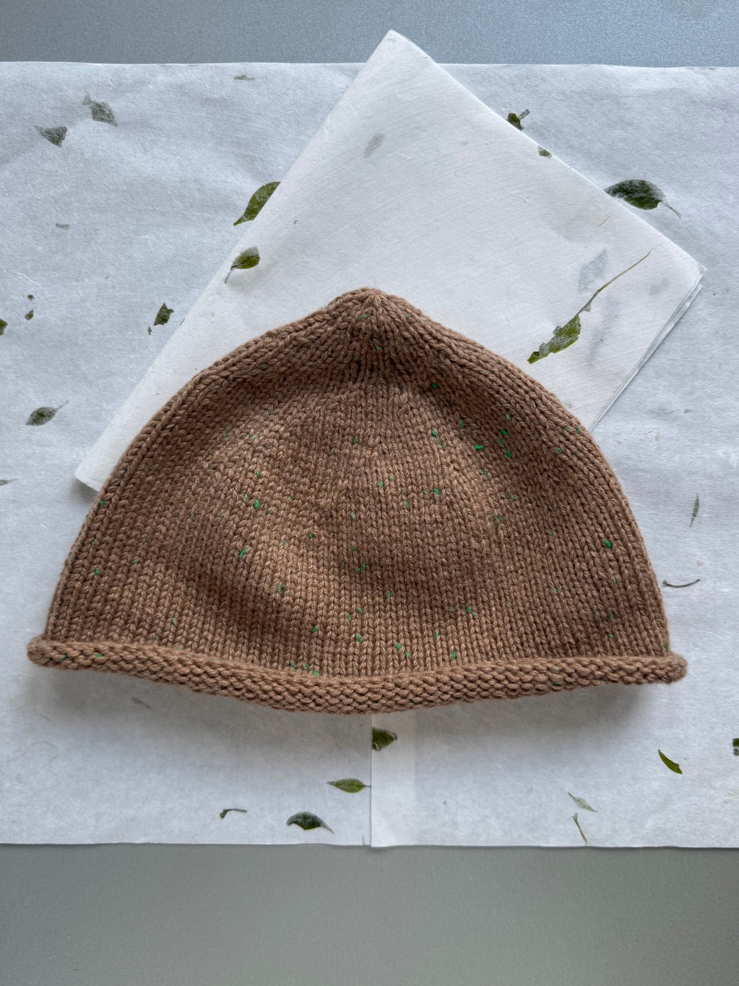 TWEED BEANIE BEIGE