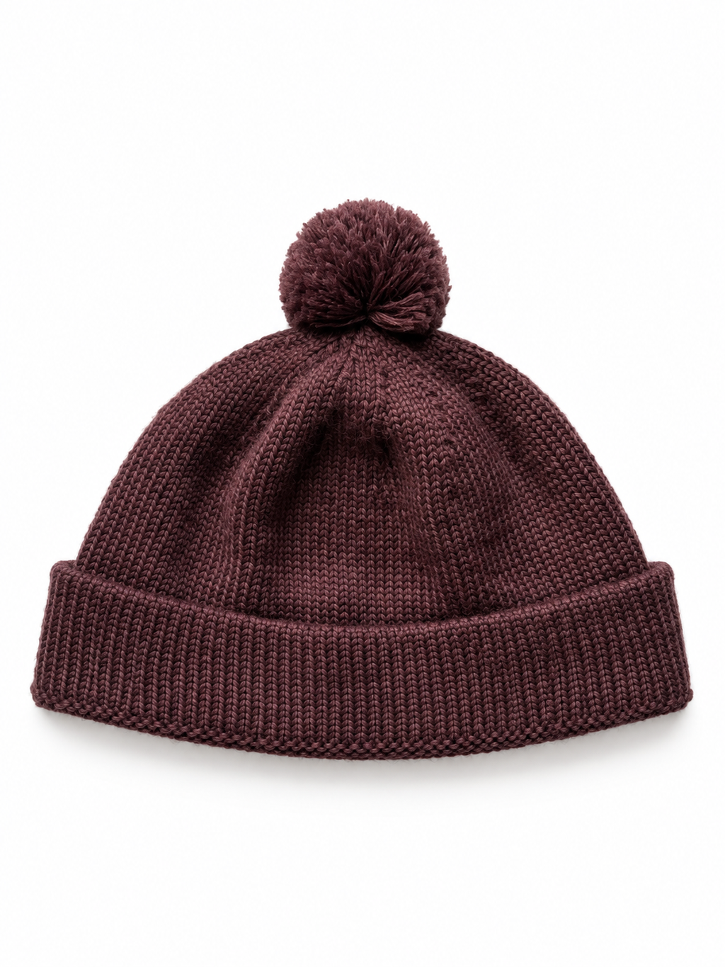Plum POM Beanie