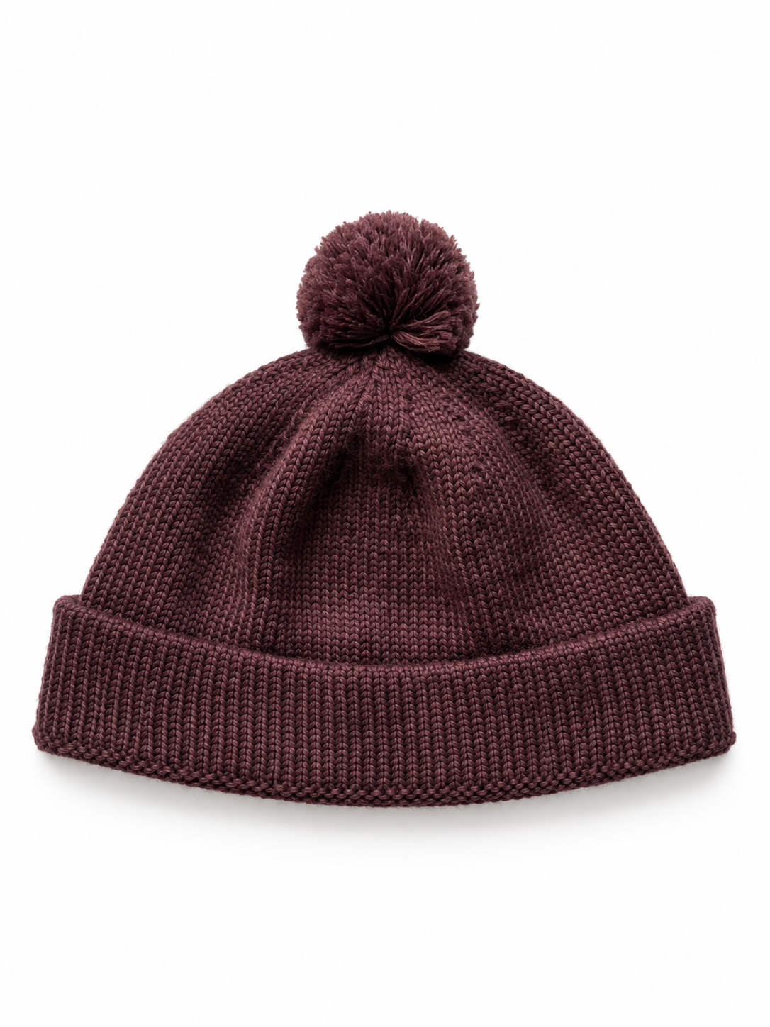 Plum POM Beanie