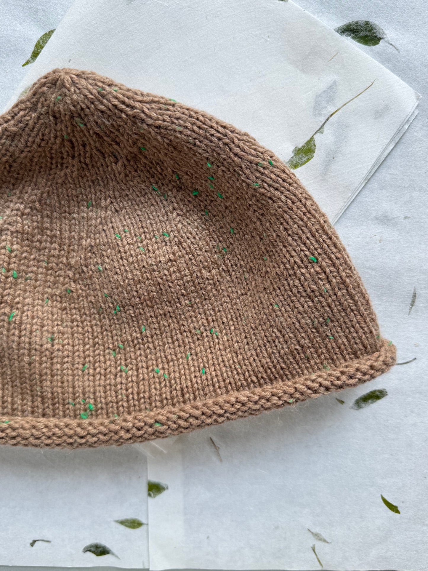 TWEED BEANIE BEIGE
