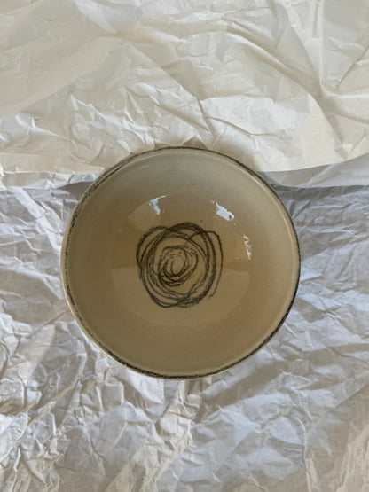 BLACK SPIRAL BOWL