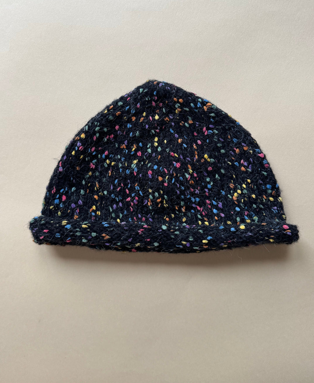 MULTICOLOR BEANIE BLACK