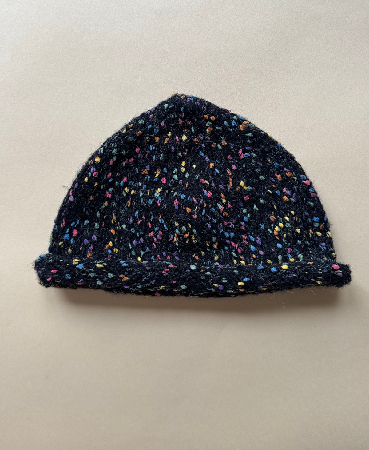 MULTICOLOR BEANIE BLACK