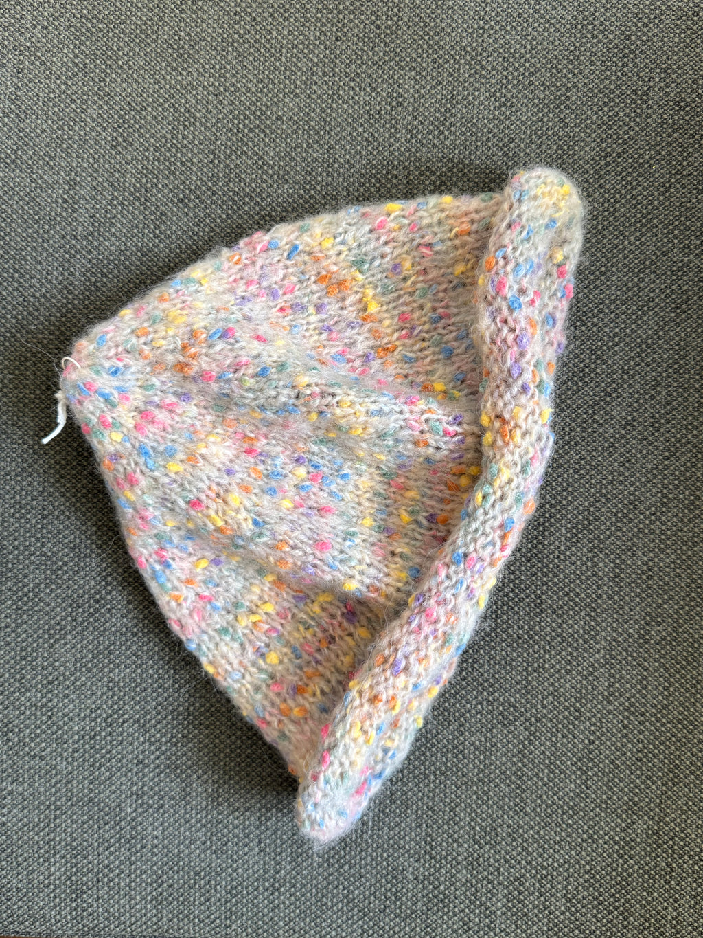 MULTICOLOR BEANIE BEIGE