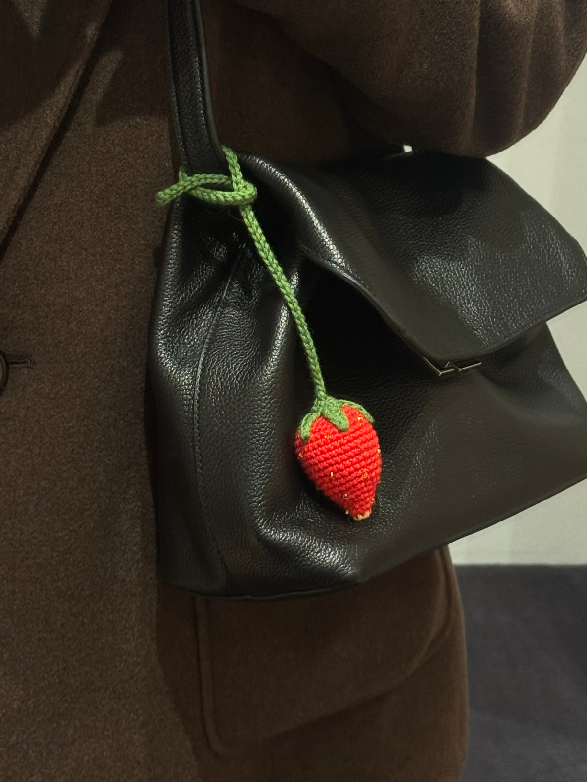 Strawberry Charm Without Leaf Beaded