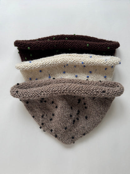 POM POM BEANIE GREY