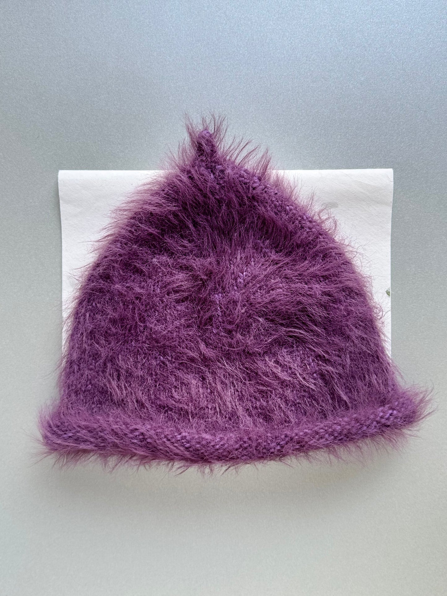 FLUFFY BEANIE PURPLE  kids