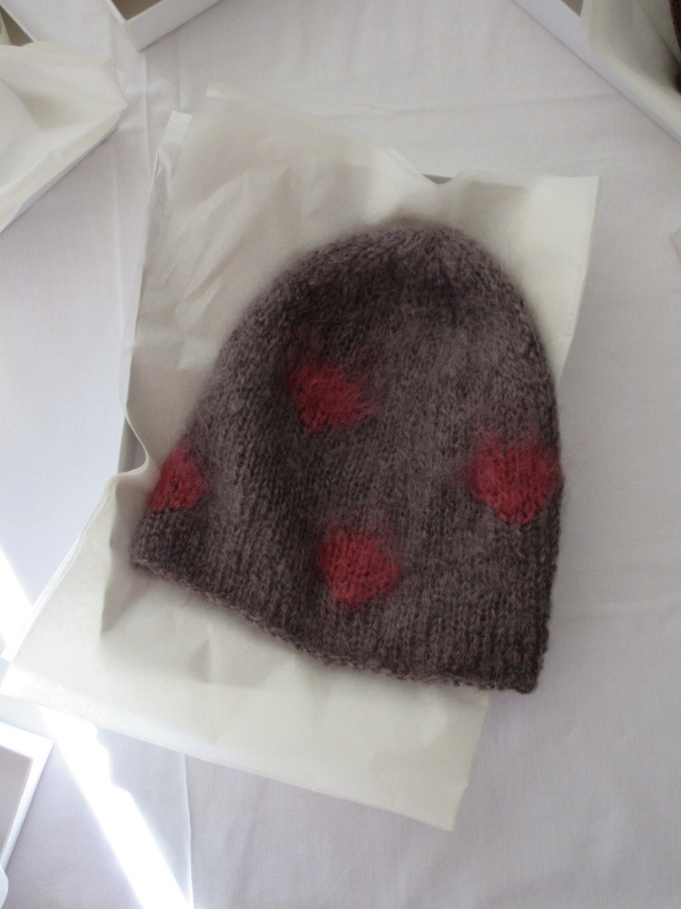 MOHAIR BEANIE GREY