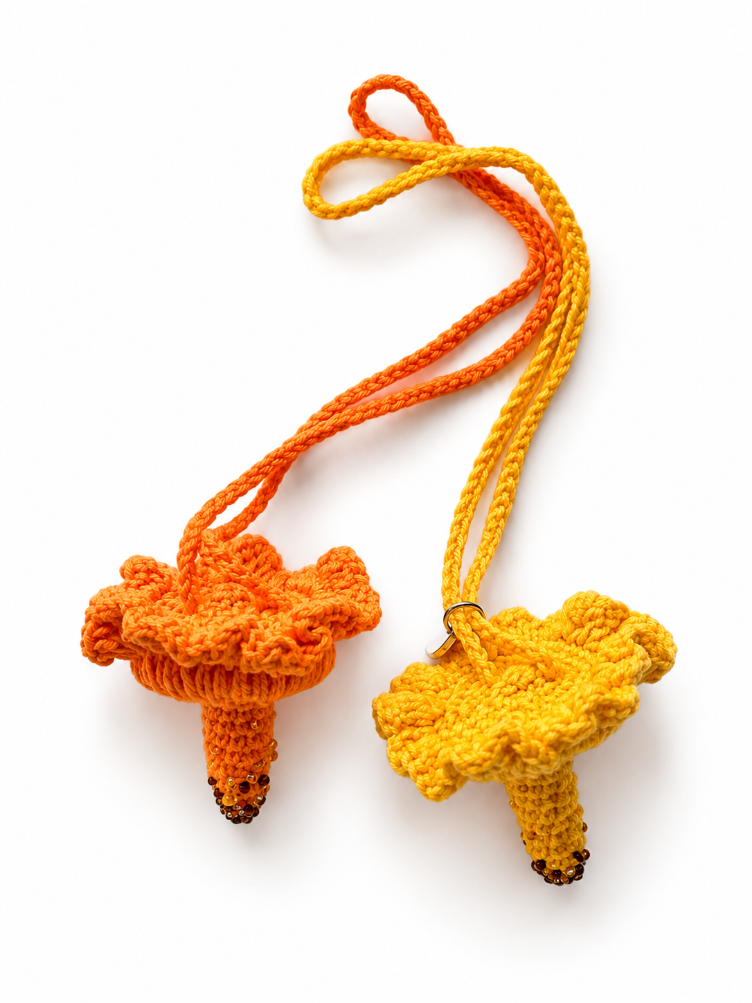 Mushroom Charm Beaded