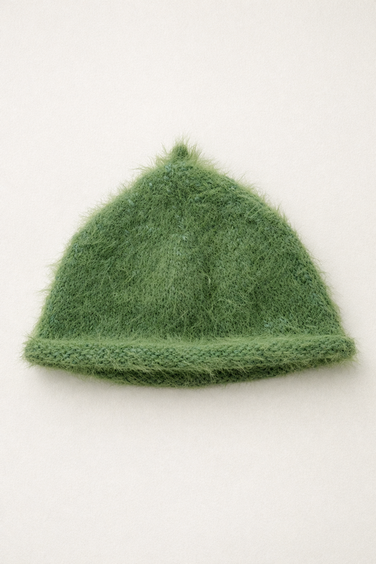 FLUFFY BEANIE GREEN