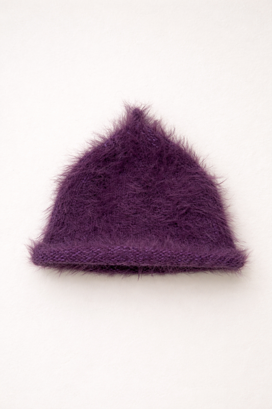 FLUFFY BEANIE PURPLE  kids