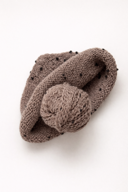 POM POM BEANIE GREY