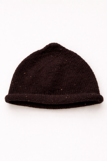 TWEED BEANIE CHOCOLATE