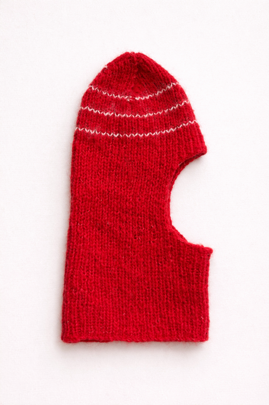 MOHAIR BALACLAVA RED