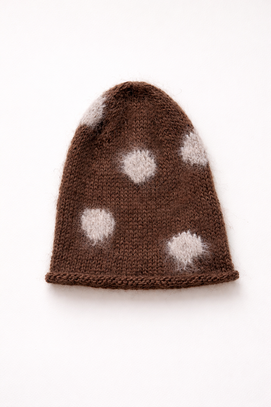 MOHAIR BEANIE BROWN