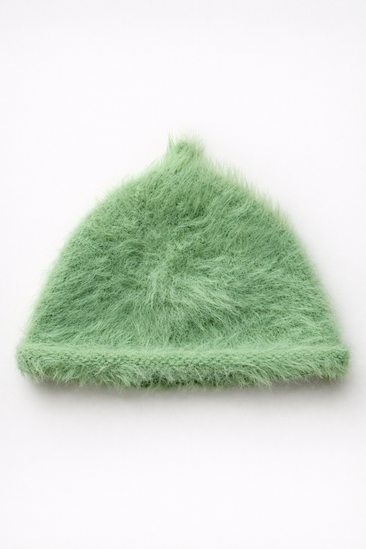 FLUFFY BEANIE GREEN