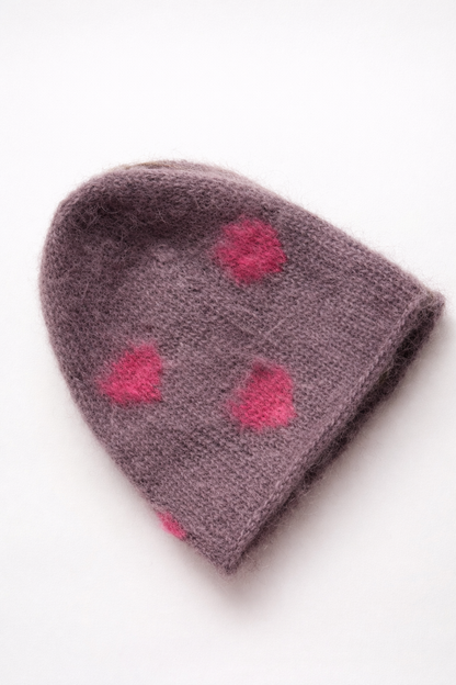 MOHAIR BEANIE GREY