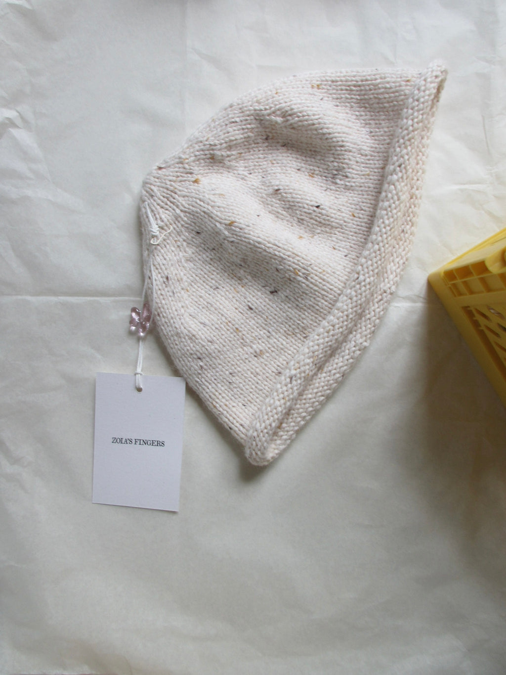 TWEED BEANIE MILKY
